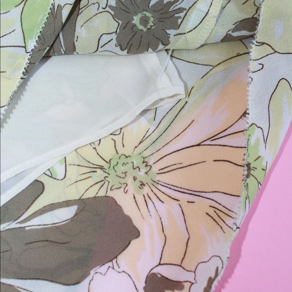 LOFT Silky Tiered Floral Above-Knee Summer Skirt - Picture 6 of 8